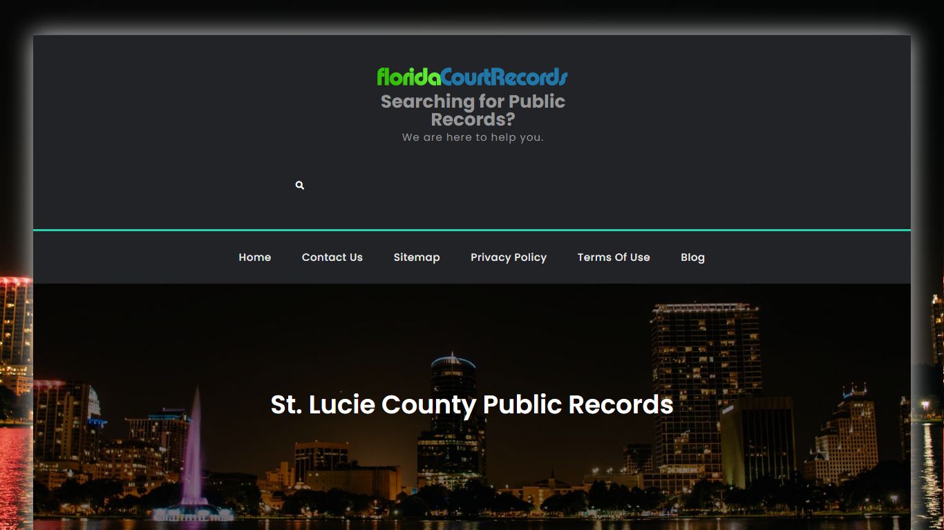 St. Lucie County Public Records